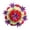C, variant on Eternal Artificial Flower Wreath for Cemetery, Anti-Uv Outdoor Weather Resistant Memorial Sympathy Decoration, Fade Resistant Grave Tomb Flower for Outdoor Design, 1 Wreath