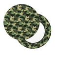 thumbnail image 2 of Kdxio Camouflage Dinosaur Print Stool Covers Round,Stretch Round Bar Stool Covers Washable Bar Stool Cushion Slipcover for 12-15 Inch Chair, 2 of 7