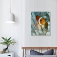 thumbnail image 4 of HENGT  - 3 Piece Canvas Wall Art - Clown Anemonefish and White Sea Anemone - Modern Home Art Stretched and Framed Ready to Hang, 4 of 5