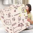 thumbnail image 1 of Meitianfacai Household Clothing Hand Storage Large Capacity Moving Storage Bag Packaging Bag Thickened Clothing Quilt Sorting Bag, 1 of 9