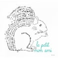 thumbnail image 2 of De Lauzun, Marion  12x12 White Modern Wood Framed Museum Art Print Titled - Le Petit Mon Ami Squirrel, 2 of 4