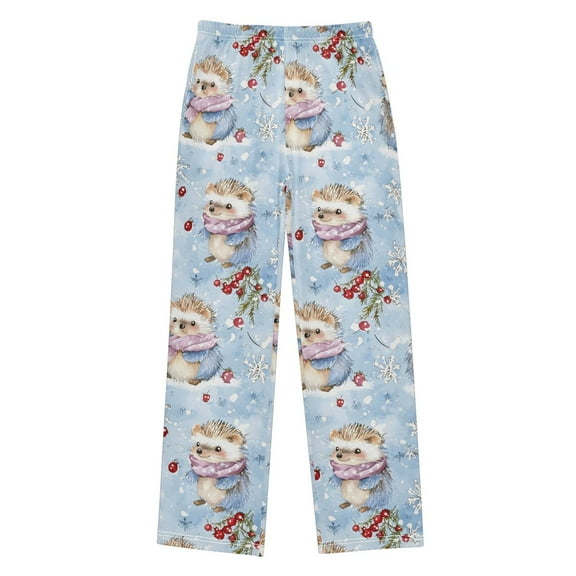 joogoo Cute Hedgehog Pajama Pants Pj Bottoms Sleepwear Lounge L