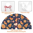 thumbnail image 7 of Cauagu 36" Christmas Tree Skirt Gingerbread Delights Pattern Christmas Tree Decorations Tree Mat for Xmas Decorations Occasion Holiday Home Decor -36", 7 of 7