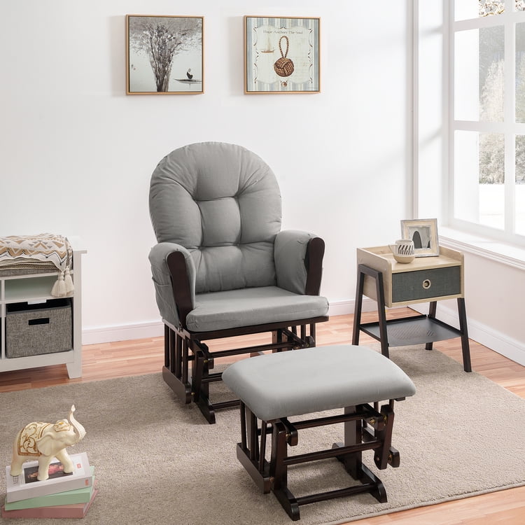 Brisbane Nursery Glider & Ottoman Sets, Glider Recliner Nursery Rocking