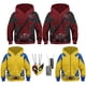 thumbnail image 2 of Sudadera con capucha de Deadpool y Wolverine para niños, disfraz de superhéroe de la película, sudadera con capucha, collar, juego de rol, chaqueta de disfraz de Halloween, 2 of 5
