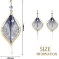 thumbnail image 2 of Pendientes de circonita ovalada geométrica con personalidad sencilla para mujeres y niñas, ZJ8663, 2 of 5