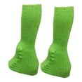thumbnail image 1 of Calentadores de piernas para patinaje artístico, calcetines de moda para entrenamiento deportivo de invierno. Verde, 1 of 9