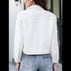 thumbnail image 4 of Chaqueta Vaquera con Perlas para Mujer, Chaqueta Vaquera Corta con Diamantes de Imitación, Abrigo M, 4 of 5