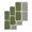 Green, variant on Sage Green Kitchen Dish Towels for Drying Dishes Set of 3, Modern Painting Farmhouse Striped Abstract Art Waffle Weave Microfiber Hand Tea Bathroom Towels Quick Dry & Absorbent Towel 15.7x23.6