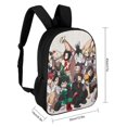 thumbnail image 2 of My Hero Academia Anime School Bag Laptop Backpack Casual Shoulders Daypack Bookbag Student Satchel Adjustable Knapsack Rucksack 17 Inch, 2 of 8