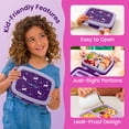 thumbnail image 4 of Bentgo Kids Prints Leak-Proof, 5-Compartment Bento-Style Kids Lunch Box - Ideal Portion Sizes for Ages 3-7, Durable, Drop-Proof, Dishwasher Safe, PFAS- & BPA-Free Materials (Unicorn), 4 of 8