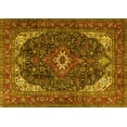 thumbnail image 1 of Ahgly Company Machine Washable Indoor Rectangle Medallion Yellow Traditional Area Rugs, 8' x 10', 1 of 4