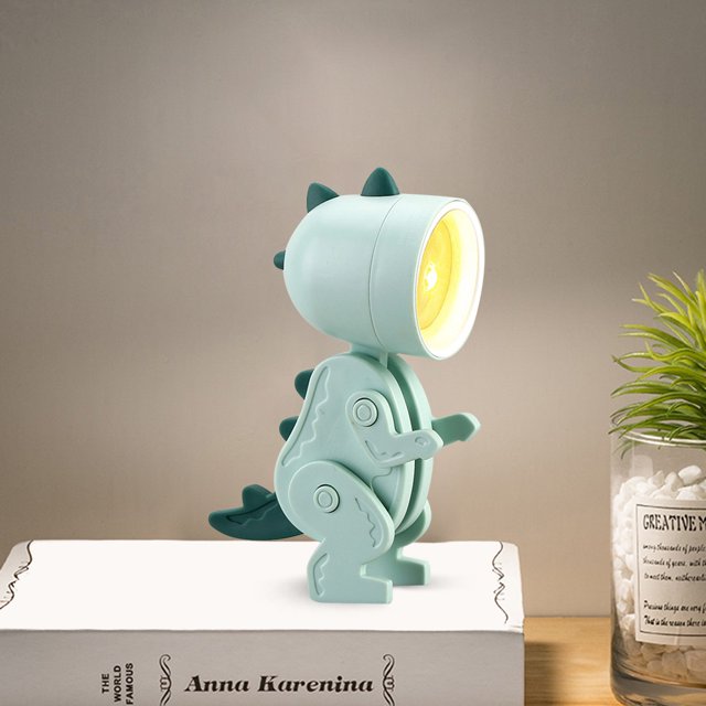 Luz de noche LED plegable con orejas Mini luz de mascota linda creativa para sala de estar (P