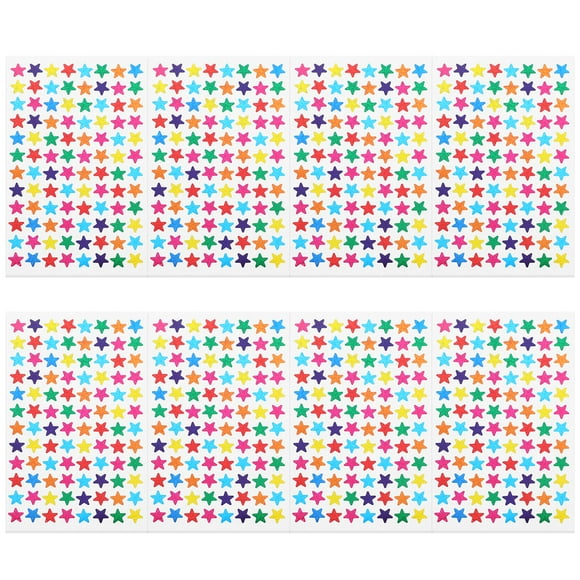 KAKOWELY Pack of 960pcs 1cm Self Adhesive Assorted Colors Shiny Sparkle Star Stickers Kids Students Rewards Teachers Supplies,0.39X"X0.39"X0.04"