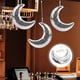 thumbnail image 2 of Disco Ball Moon Shape Hanging Mirror Ball with Chain Bar Ktv Dj Club Stage Birthday Party Disco Ball, 2 of 5