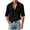 Black, variant on Men's Spread-Collar Dual-Pocket Roll-Up Textured Shirt, Natural Breathable Linen-Cotton for weekend shopping White S