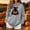 Gray, variant on Ynynloco Women’s Loose Casual Pullover Shirt Tops, Halloween Round Neck Long Sleeve Hoodies Sweatshirt for Women
