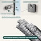 thumbnail image 4 of Tendedero retráctil de pared de aluminio ajustable hasta 4.2 metros doble línea gris, 4 of 6