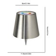 thumbnail image 2 of Lámpara de mesa LED Lámpara de botella Pridola regulable táctil recargable Luz de botella de vino, 2 of 9