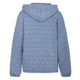 thumbnail image 6 of Women's Tunic Tops Winter Loose Fit Hooded Long-sleeved Dolman Off the Shoulder Hoody Graphic Hoodie Cotton Sweatshirt(Blue,S), 6 of 9