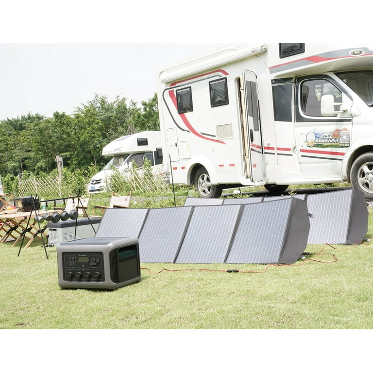 ALLPOWERS 200 Watt Folding Solar Panel Kit, Portable Solar Generator  Charger with MC-4 and Adjustable Kickstand, Portable Solar Panel for  Camping, RV,