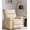 Beige, variant on EastVita Oversized Recliner Chairs with Heat and Massage - 360 Swivel Lazy Boy Recliner Chair for Adults - Manual Rocking Chair with Remote Control for Living Rooms/Bedrooms and Nurseries - Creamy