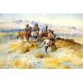thumbnail image 2 of Russell, Charles Marion 14x11 White Modern Wood Framed Museum Art Print Titled - The Coming of the White Man, 2 of 4