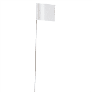 Milwaukee Tool 2.5 in. x 3.5 in. White Flag Stakes