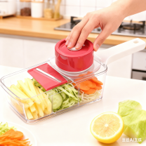 Germany-Style 6-in-1 Multi-Blade Vegetable Slicer with Storage and Drainage