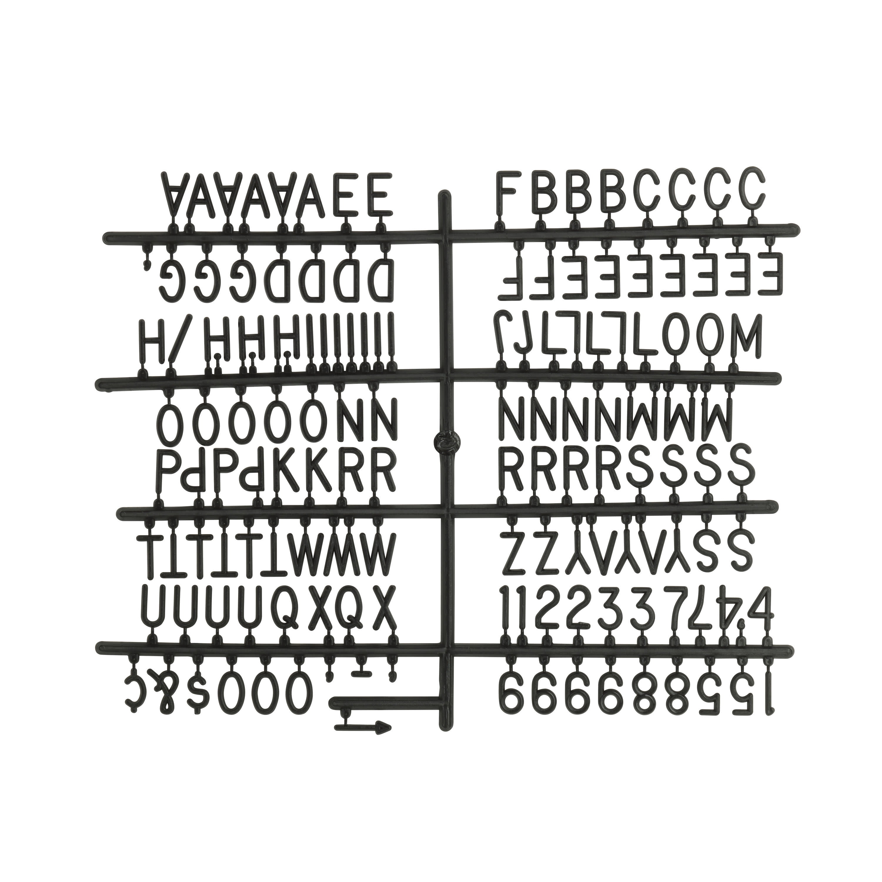 #Black 19-Inch-by-17-Inch MELANNCO Customizable Letter Board with 8-Opening Photo Collage