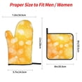 thumbnail image 4 of YFYANG Oven Mitts and Pot Holders Sets 4 Pieces, Non-Slip Heat Resistant Yellow Aperture Kitchen Glove Pot Mat for Cooking and Baking, 4 of 8