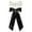 Black/White Bows, variant on Bow Hair Clips with Long Tail,2pcs Hair Ribbon Bows for Women Satin Bowknot Hair Barrettes,Big Bows for Girls Hair Accessories,Party Wedding Prom Daily Outfits (Black 2pcs)