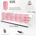 thumbnail image 2 of YMVV 15.7 IN Clear Acrylic Display Riser Shelf with LED light,3 Tier Display Step Shelves Holder, Perfume Cologne Organizer Holder,Pops Toys Figures, Clear Cupcake Riser, Dessert Shelf, Decoration on, 2 of 7