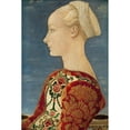 thumbnail image 2 of Piero del Pollaiolo 17x24 Black Ornate Framed Double Matted Museum Art Print Titled: Portrait of a Young Lady (circa 1465), 2 of 5