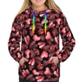 thumbnail image 3 of KLL Ladybugs and Red Hearts for Womens Pullover Hoodie with Pocket Hooded Long Sleeve Shirts Sweatshirt for Women-XX-Large, 3 of 7