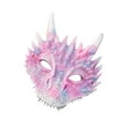 thumbnail image 4 of BELOVING 3D Dragon Cosplay Adultes Tête Couvre-Chef pour Performance sur Scène Halloween Rose, 4 of 10