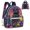 Black Cat Floral Starry Sky, variant on Tropical Geometric Print Backpack Purse for College Everyday Carry, Lightweight Mini Daypack Casual Adjustable Straps Mini Backpack for Women