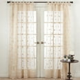 thumbnail image 3 of SARO C209.I5496 54 x 96 in. Pom Pom Window Curtains - Ivory, 3 of 3
