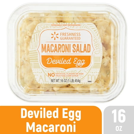 Freshness Guaranteed Premium Ready-to-Serve Deviled Egg Macaroni Salad Small Tub (16 oz, 1 Count)