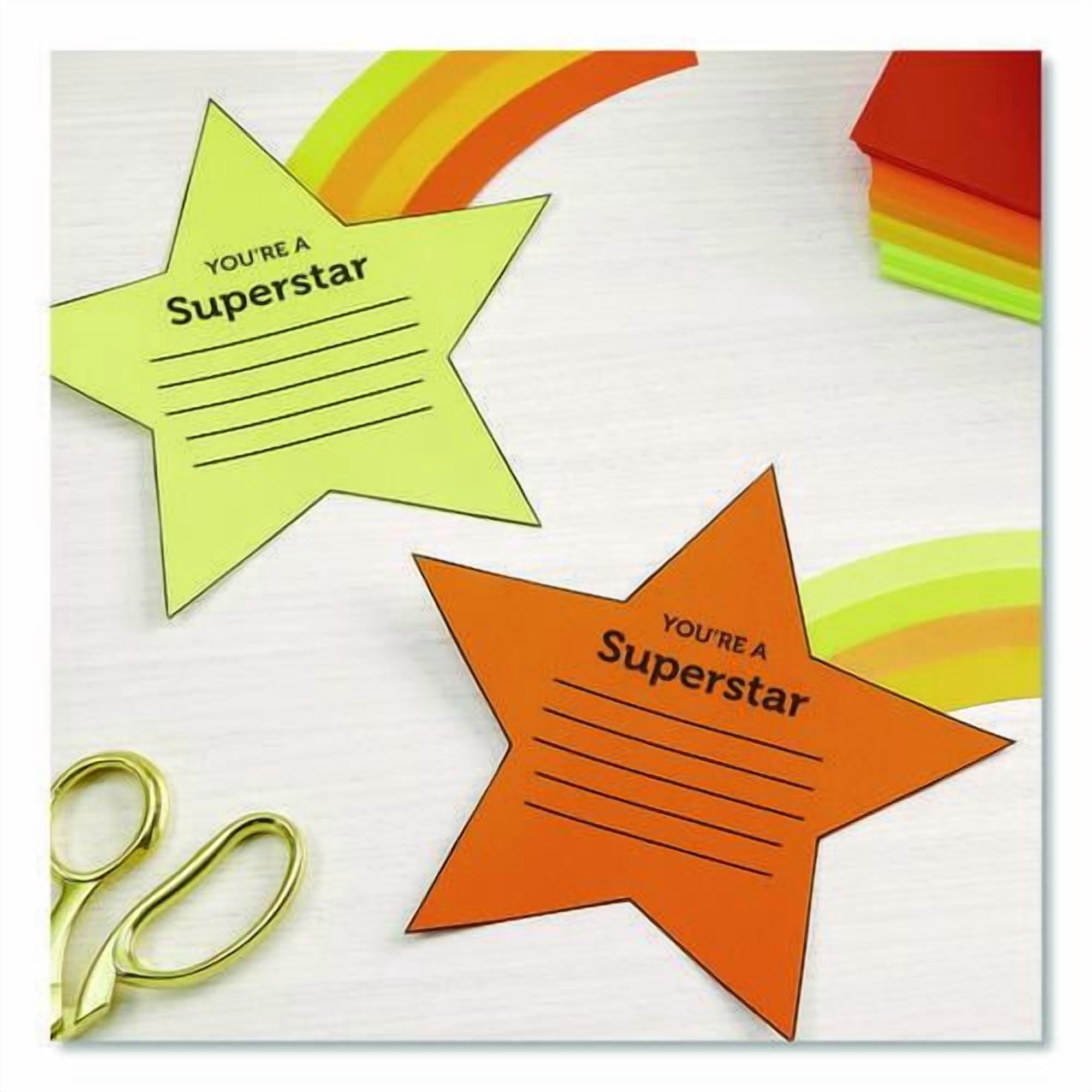 Color Paper - "Solar Sparks" Assortment, 24 lb Bond Weight, 8.5 x 11, Assorted Yellow and Orange Col | Bundle of 2