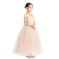 thumbnail image 3 of Ekidsbridal Sequins Off the Shoulder Flower Girl Dresses Communion Baptism Evening Formal Party Gown 322 10, 3 of 6