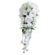 thumbnail image 5 of Ramo de Novia con Flores Artificiales Arreglo Floral Decorativo de Cascada Ramo de Boda con Cintas de Seda y Adecuado para, 5 of 9