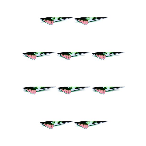 Kenally 3D Car Sticker Funny Reflective Decal Peeking Truck Accessories Simulation Bumper Eyes Decoration Badge Styling Stickers uno 10piezas Kenally CBP043652