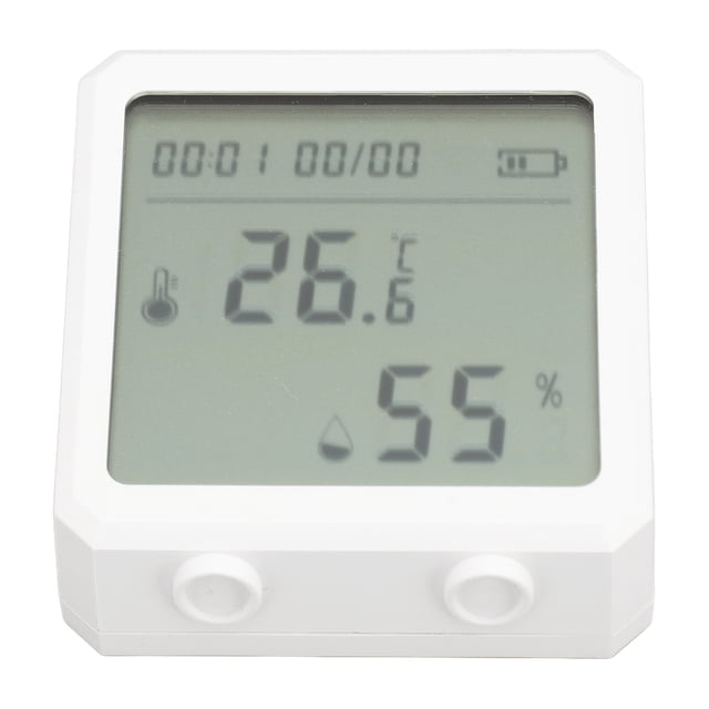 Sensor de Humedad de Temperatura inalámbrica, Control de Voz de alerta de aplicaciones Monitor de Humedad de Temperatura fácil de Colocar para la Bodega