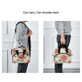 thumbnail image 6 of Lunch Bag Portable Crossbody Meal Bag Cooler Bag Insulated Lunch Bag Food Bag Handheld & Crossbody Design Chrysanthemum Orange, 6 of 6