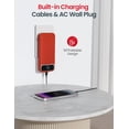 thumbnail image 4 of Cargador portátil Power Bank de 1200 mAh con cables integrados, 4 of 9