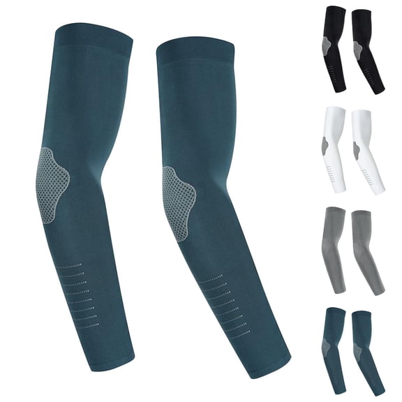 RYDCOT Cooling Arm Sleeves for Men & Women – Breathable, UV Sun Protection, Sports Arm Sleeves for Women, Men & Youth White