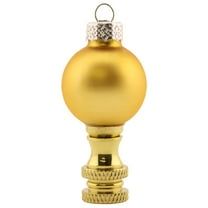 Gold glass Christmas Ornament Finial 2.25"h