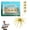 Golden(XH) 2.34inch, variant on 4PCS Dice Bait, Slow Sinking TPR Swimbait, Tentacle Creature Lure with Reflective Stars, Sea Urchin Soft Plastic Fishing Lures for Bass Fishing, Drop Shot, Wacky Rig, Neko Rig & Finesse