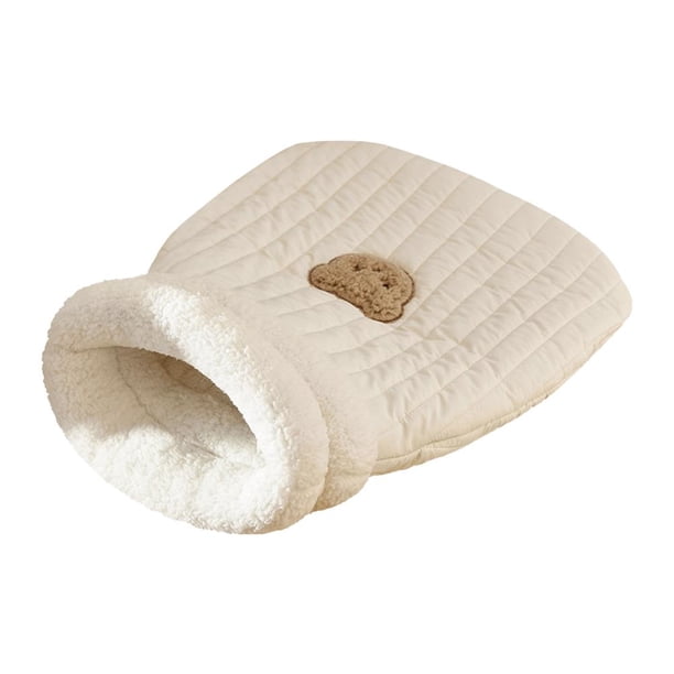 SGACAI Saco de dormir para mascotas, almohadilla térmica, acogedora cama para gatos, cueva, tamaño 2, bolsa de algodón PP U5